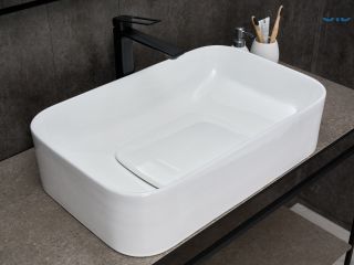 Раковина Gid N9598 51230 накладная белая 61x38x15